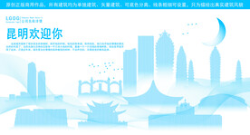 昆明地标建筑剪影