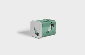 方形金属茶叶盒包装样机PSD