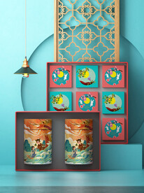 国潮风包装糕点茶叶月饼礼盒