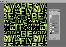 青绿斑驳英文混排