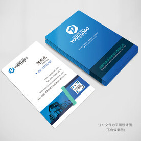 蓝色名片