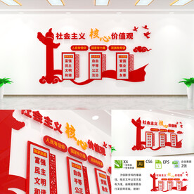 核心价值观文化墙
