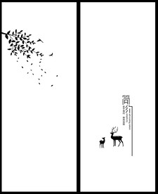 高清分层透明底推拉门写真图