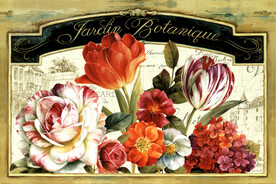 晶瓷画 抽象画 牡丹花