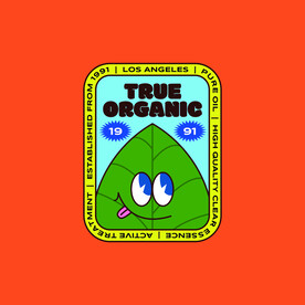 复古插画卡通标签素材系列