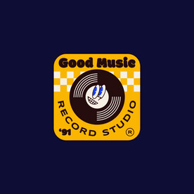 复古插画卡通标签素材系列