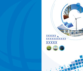 科技电力能源环保折页画册封面