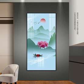 现代新中式玄关客厅卧室装饰画