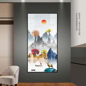 石来运转客厅床头玄关装饰画挂画