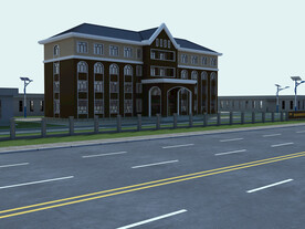 工厂办公楼外观设计案例效果图