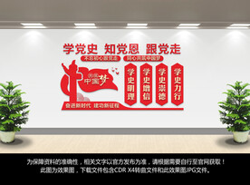 党建学党史文化墙