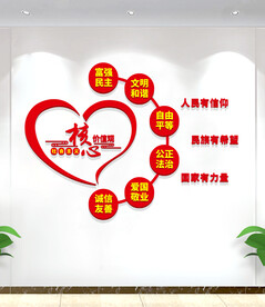 社会主义核心价值观文化墙