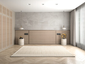 新中式卧室背景墙