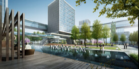 商业建筑大草地