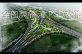 互通道路绿化鸟瞰