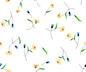 女装小碎花印花图案