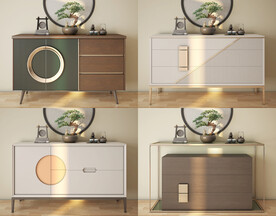 现代轻奢鞋柜组合