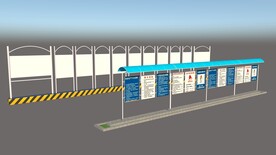 工地广告牌su模型