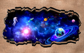 宇宙星空立体画