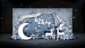 蓝色星空系迎宾区