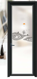 高清分层透明底平开门打印图