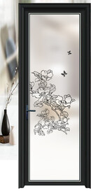 高清分层透明底平开门打印图