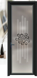 高清分层透明底平开门写真图