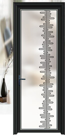 高清分层透明底平开门写真图