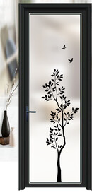 高清分层透明底平开门打印图