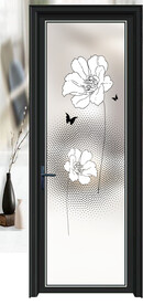 高清分层透明底平开门打印图