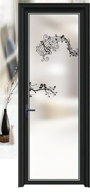 高清分层透明底平开门打印图