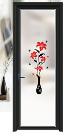 高清分层透明底平开门打印图