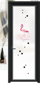 高清分层透明底平开门打印图