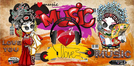 MUSIC京剧酒吧KTV壁画