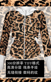 豹纹数码印花 
