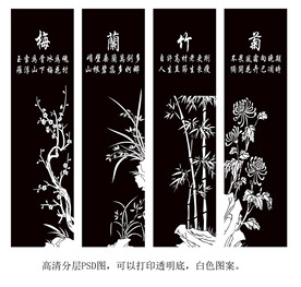 高清分层透明推拉门写真图