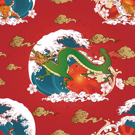 中国龙图案 中国风装饰画