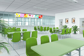 学校餐厅效果图
