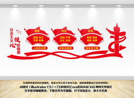 社会主义核心价值观党建展板