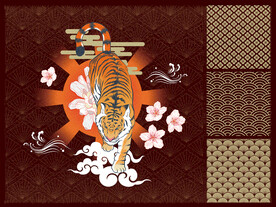 东北虎 中国风装饰画