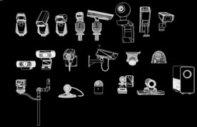 监控摄像头CAD图库