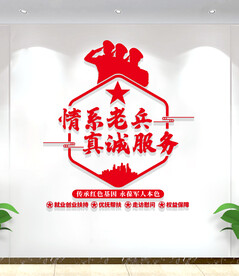 退役军人服务站文化墙