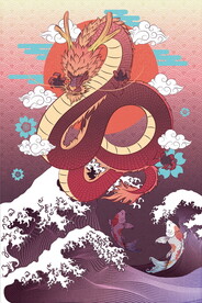 中国龙 国潮风装饰画