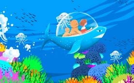 梦幻海洋世界壁画