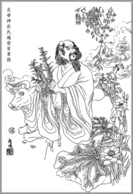 炎帝神农氏遍尝百草图