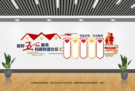 五心服务文化墙