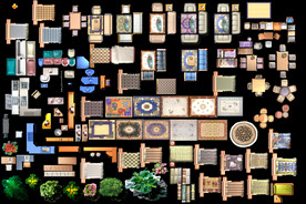 欧式家装清彩平素材PSD