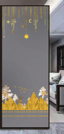 高清分层透明底平开门打印图