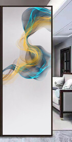 高清分层透明底玄关打印图