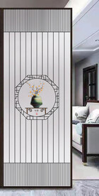 高清分层透明底玄关打印图